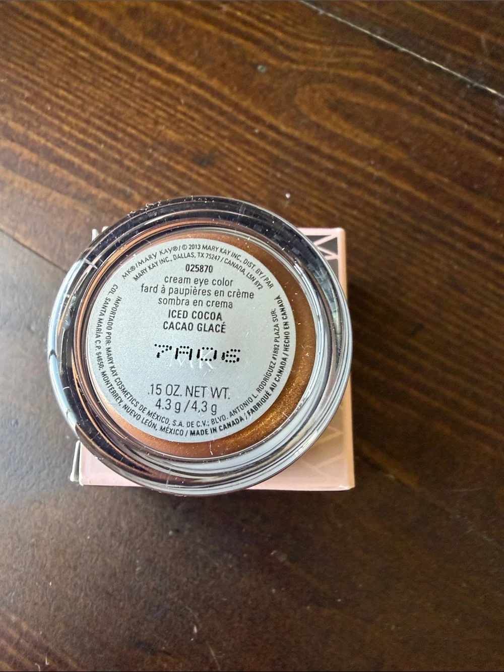 Mary Kay Iced Cocoa Cream Eye Shadow
